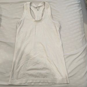 White athleta active tank top